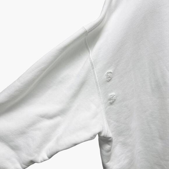 PALM ANGELS Miami Logo Sweatshirt in White Size XXL - Picture 8 of 14